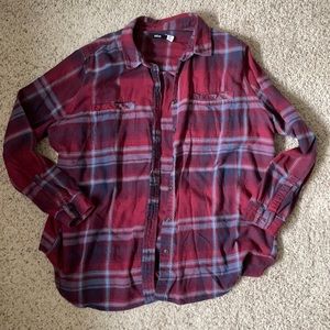 Urban Outfitters Maroon Flannel